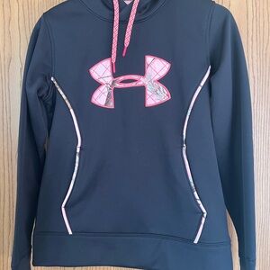 Under Armour Pink and Black Hoodie